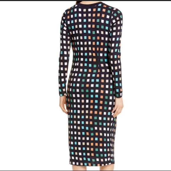 BOSS HugoBoss Esetta CubeGeometric Print MidiDress • size S - Picture 2 of 15